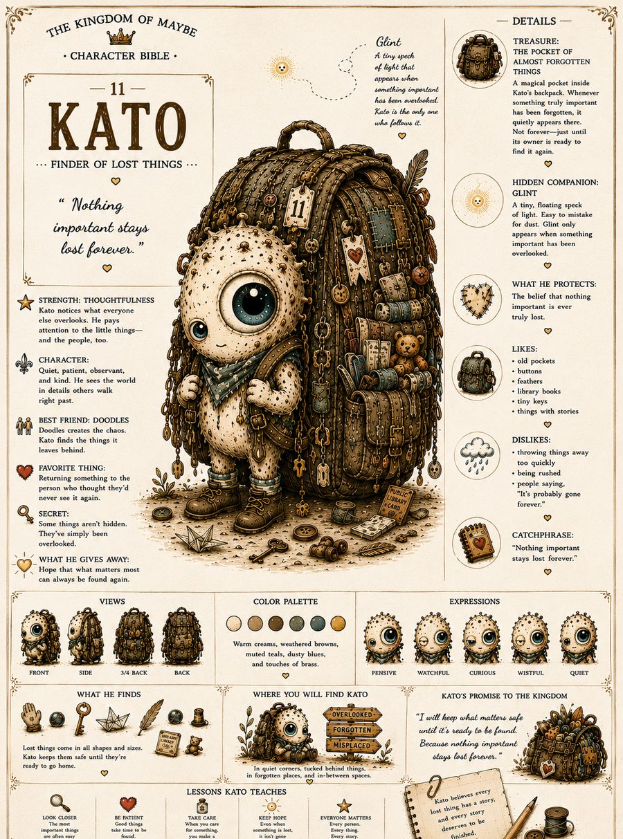 Full character bible plate for Kato